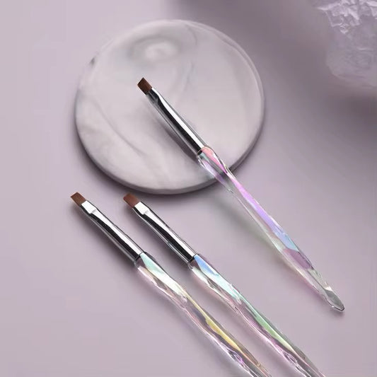 Clear Holographic Gel Brush Stem - 3 pcs Set