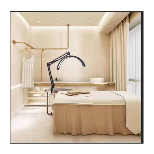 MOON LAMP WITH CLAMP - WHITE