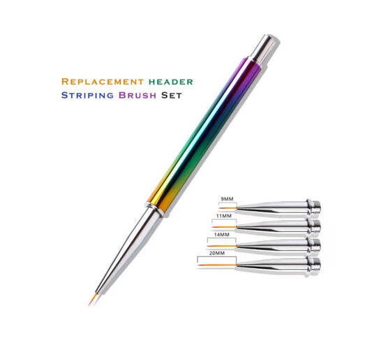 Striping Brush Replacement Header Set