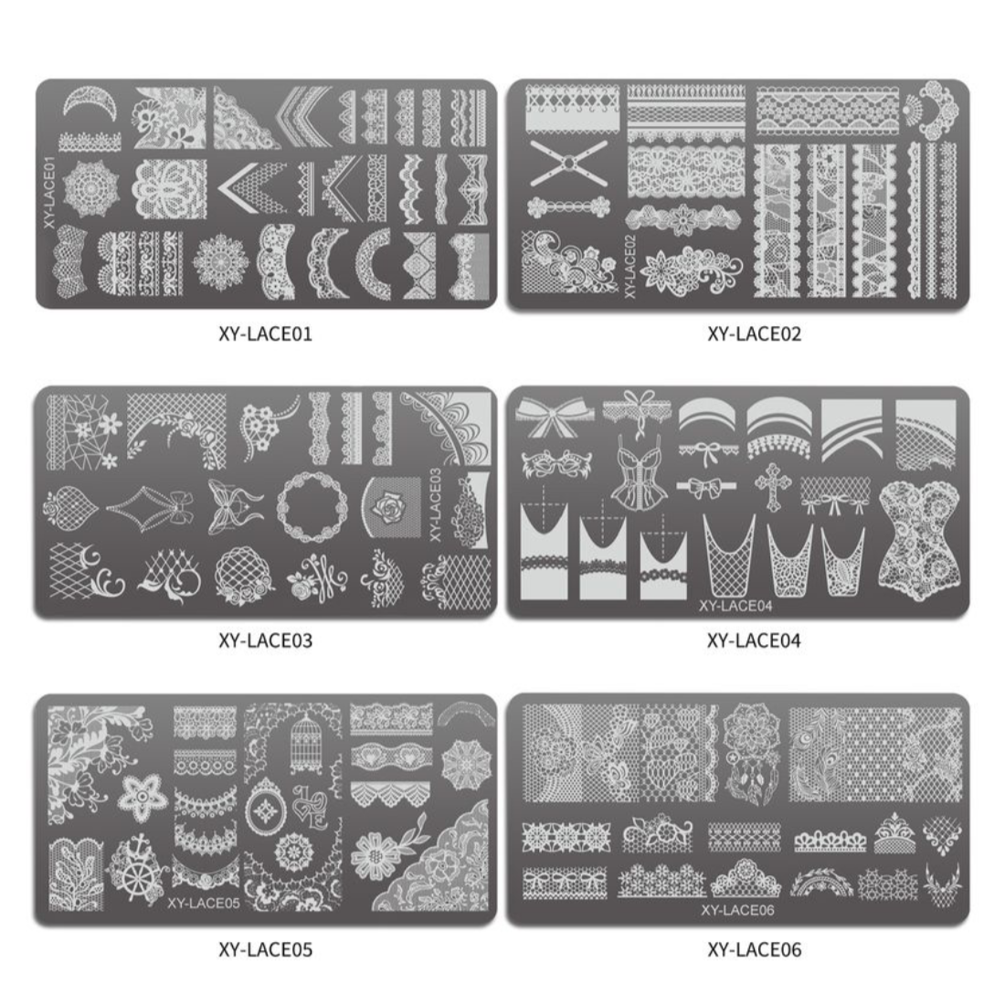 STAMPING PLATE - XY LACE