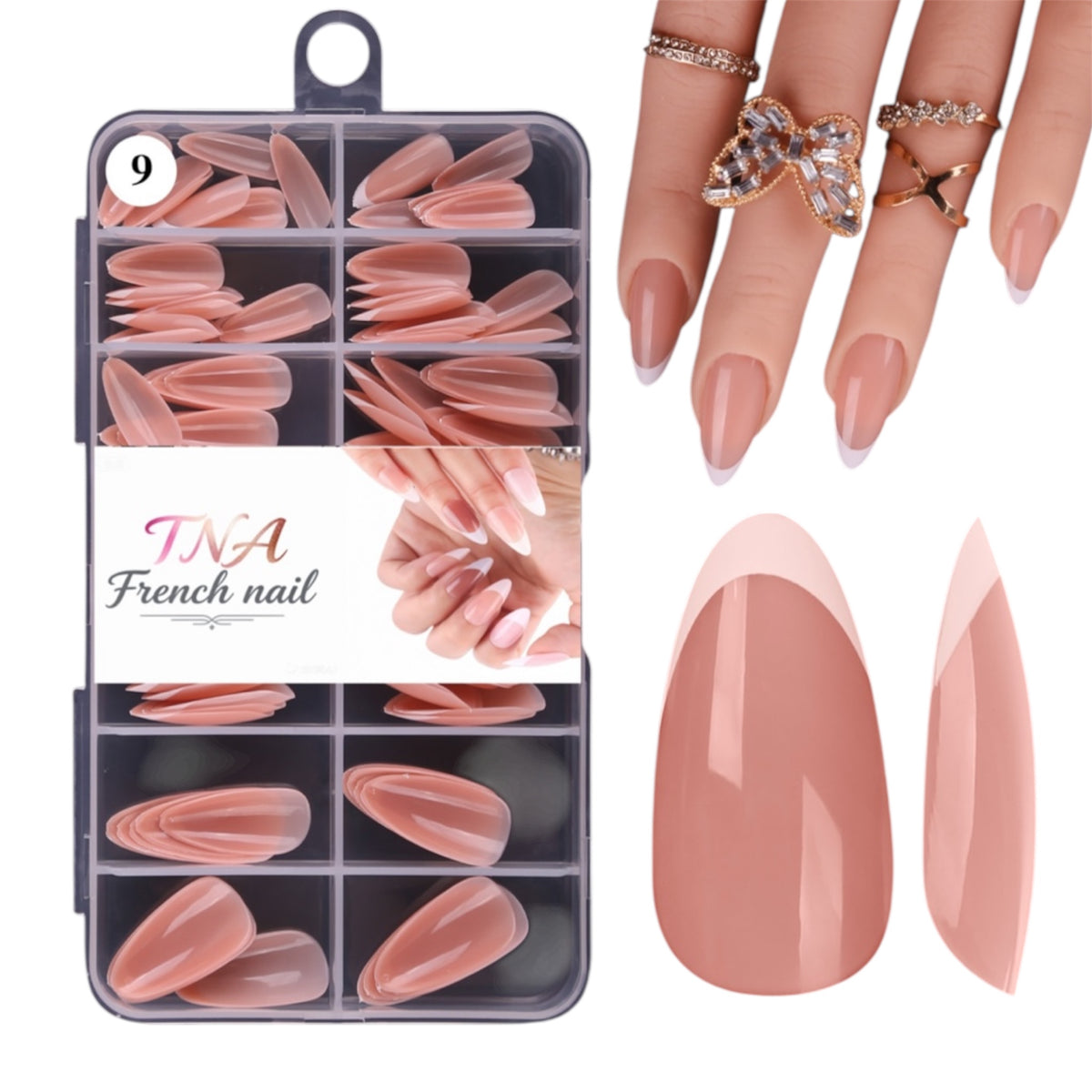 FRENCH TIPS - 120 PCS