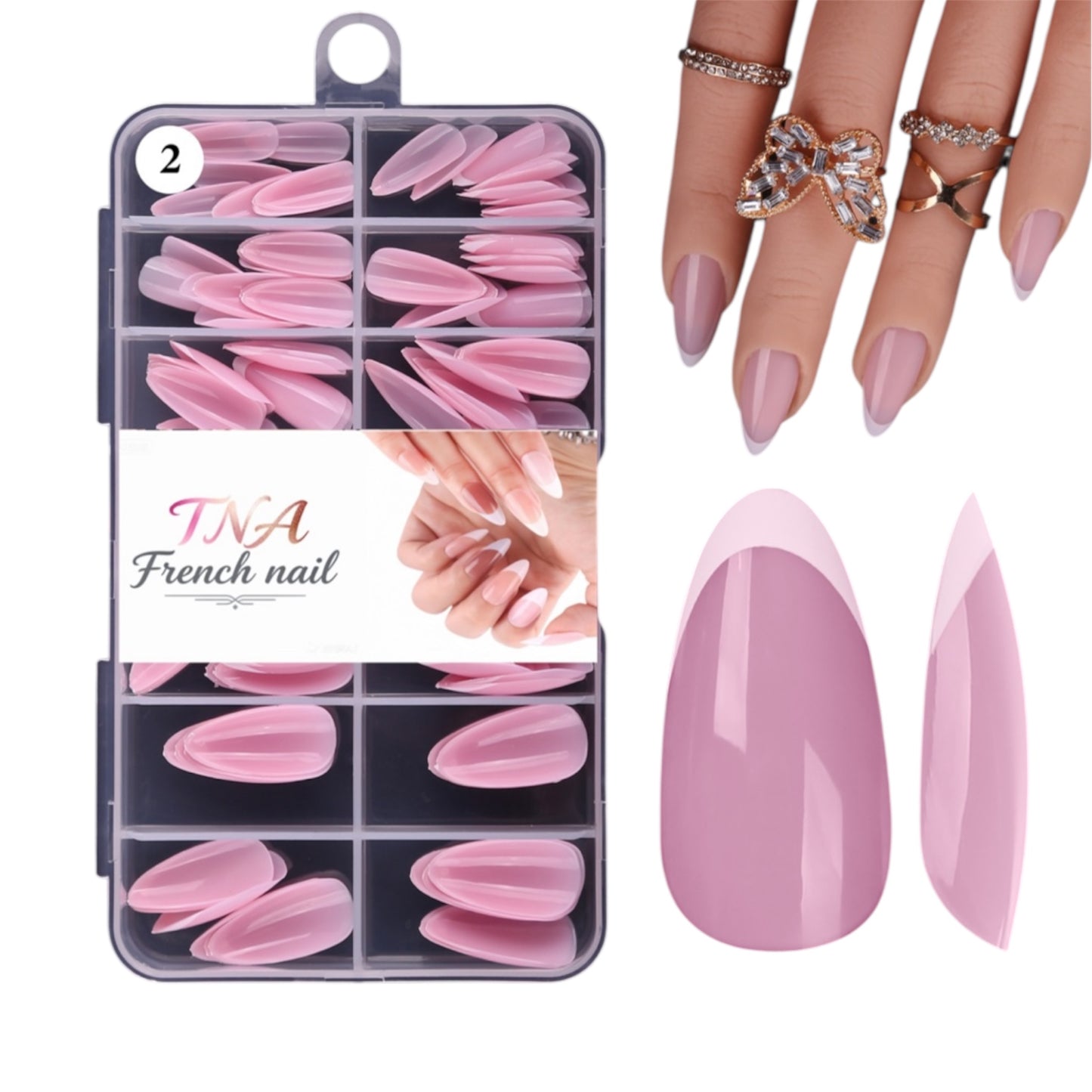 FRENCH TIPS - 120 PCS