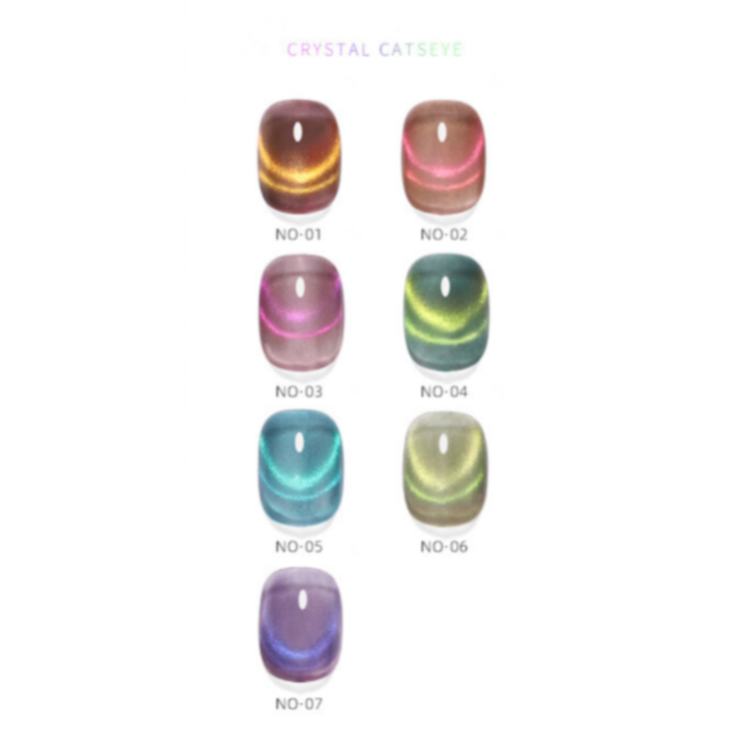 Vendeeni Laser Rainbow Cat Eye Gel Polish - 15ml