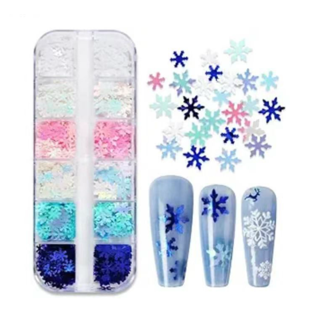 Snowflake Nail art