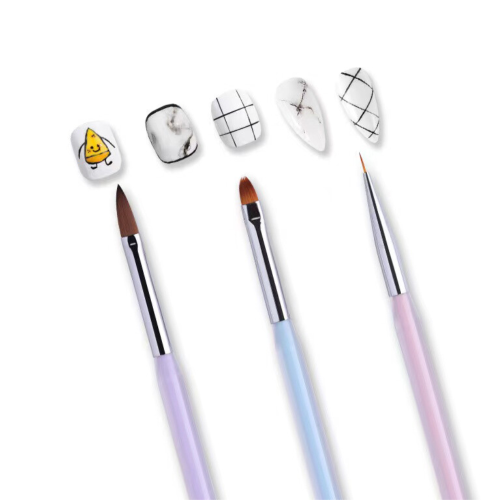 Manicure Brush - 3 pcs Set