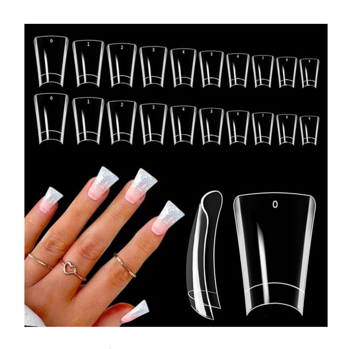 DUCK NAIL TIPS - 500 PCS