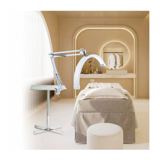 MOON LAMP WITH CLAMP - WHITE
