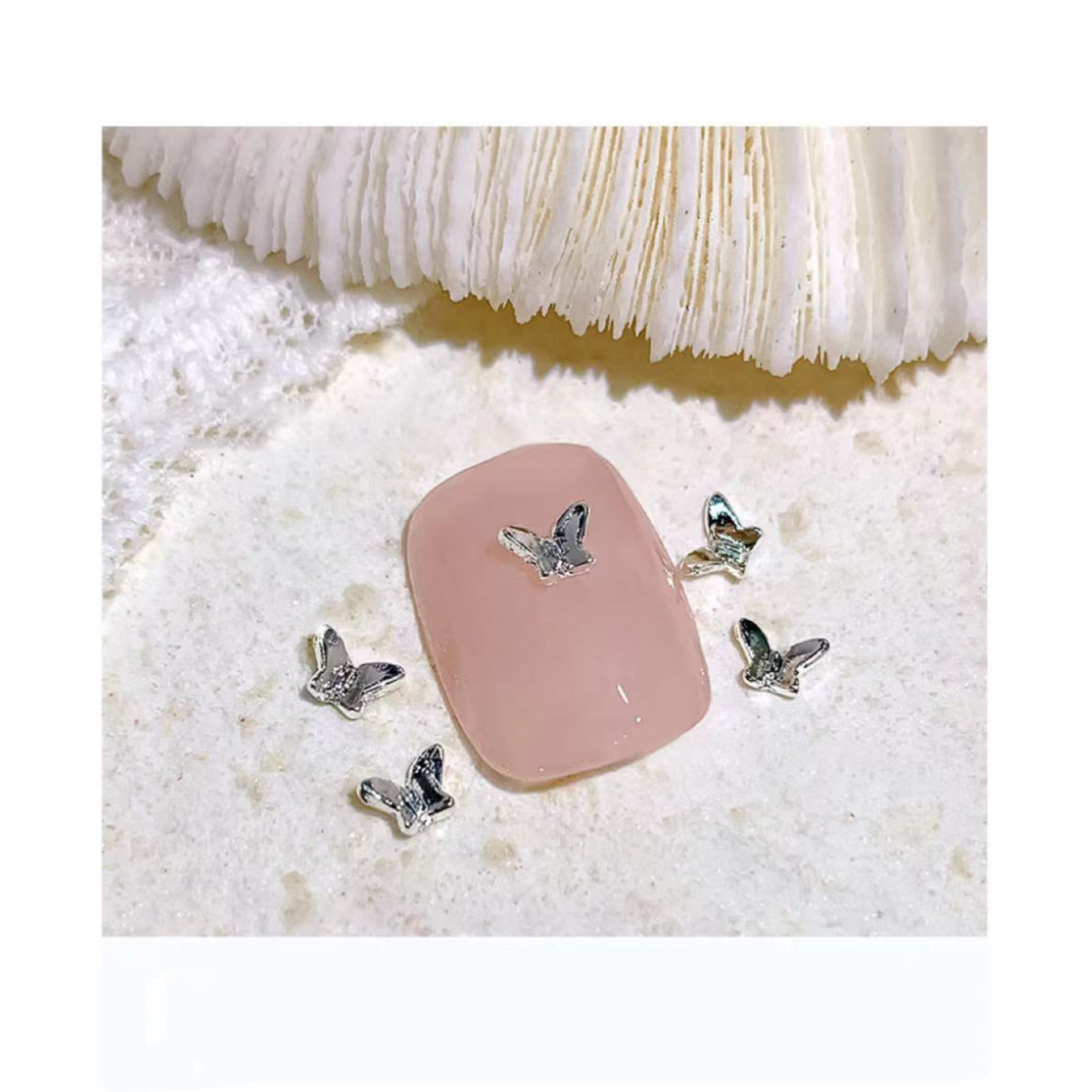 MINI BUTTERFLY NAIL DECORATIONS- 10 PCS