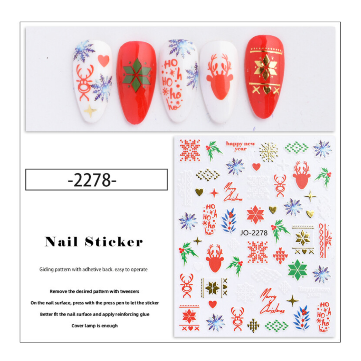 CHRISTMAS NAIL STICKER