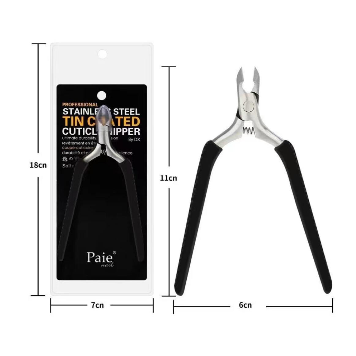 Professional Cuticle Nippers Remover Tools, Non-Slip Silicone Handle Cuticle Cutter Remover