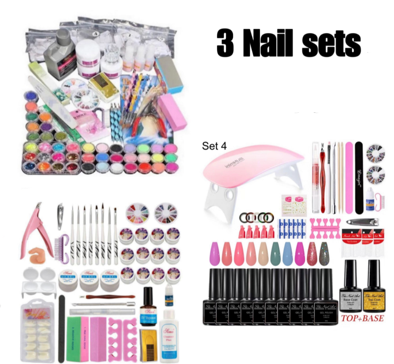 3 Kits NAIL COMBO - SET 4