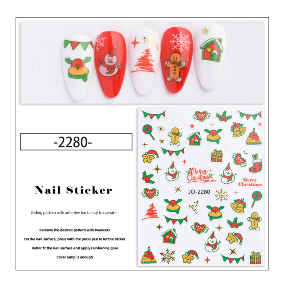 CHRISTMAS NAIL STICKER
