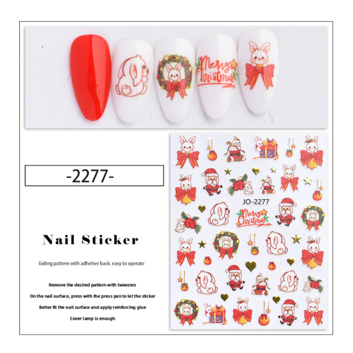 CHRISTMAS NAIL STICKER