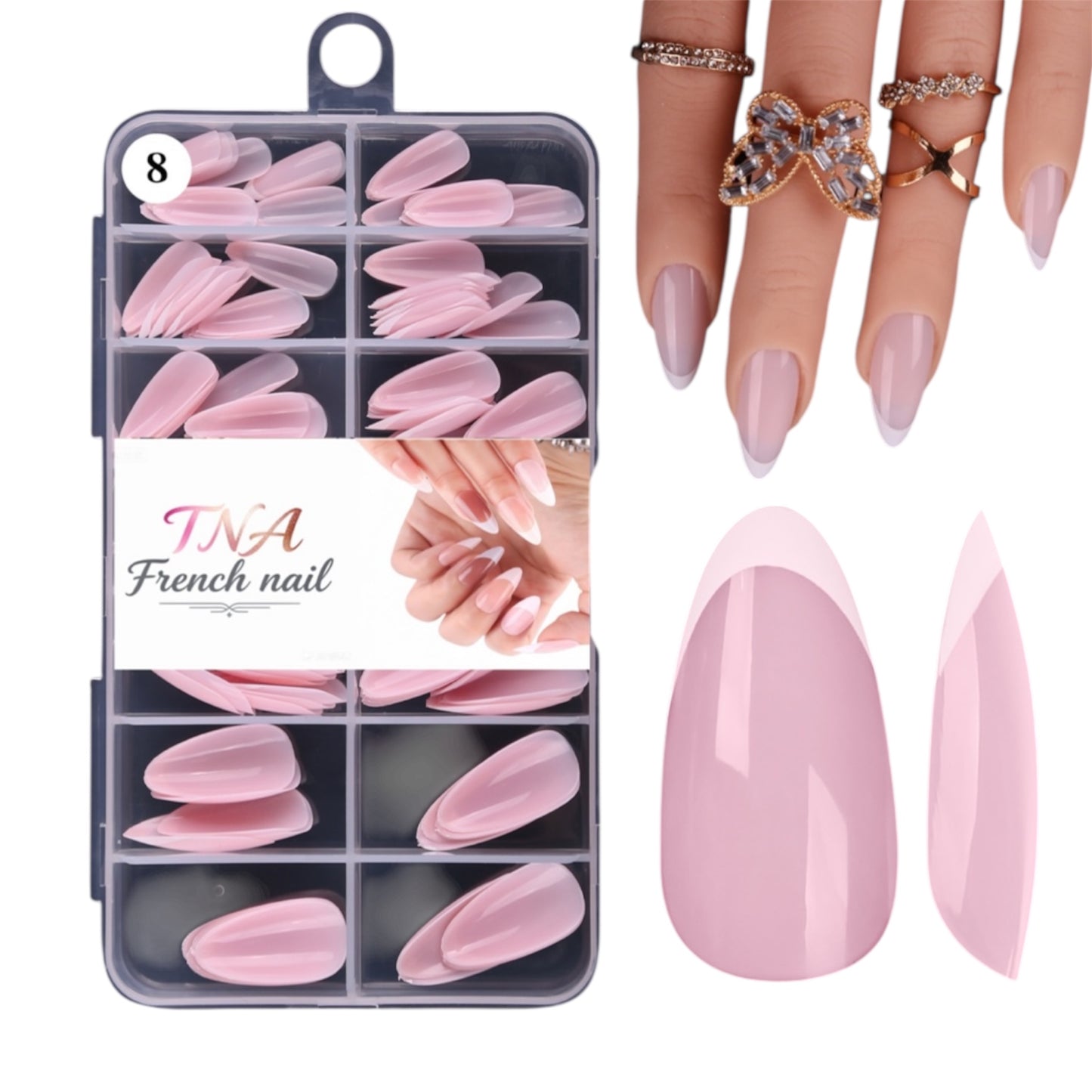 FRENCH TIPS - 120 PCS