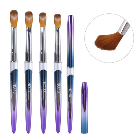 ACRYLIC BRUSH - 4 PCS - PURPLE