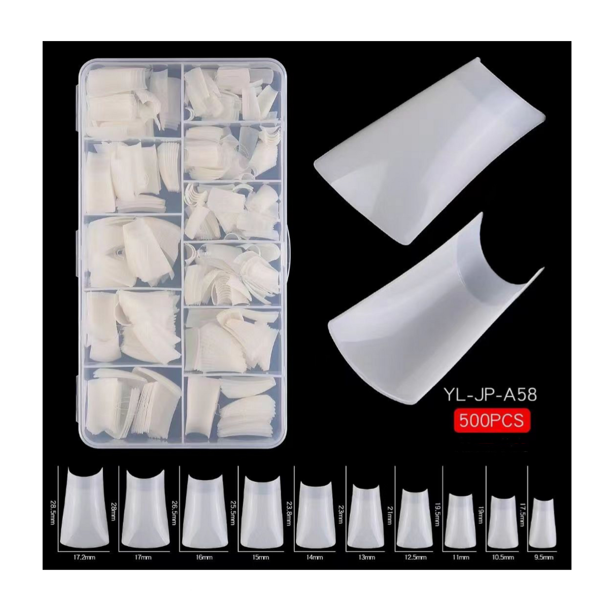 DUCK NAIL TIPS - 500 PCS