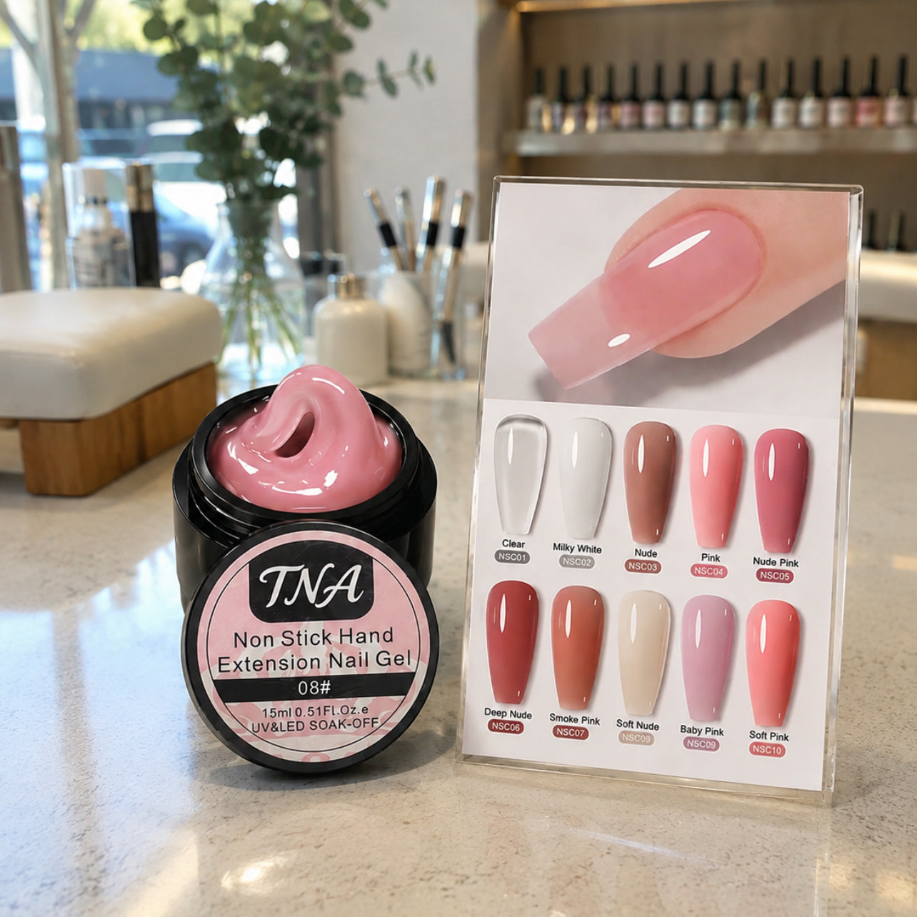 BUILDER UV GEL / NAIL EXTENSION - SOLID NAIL GEL (NON STICK)