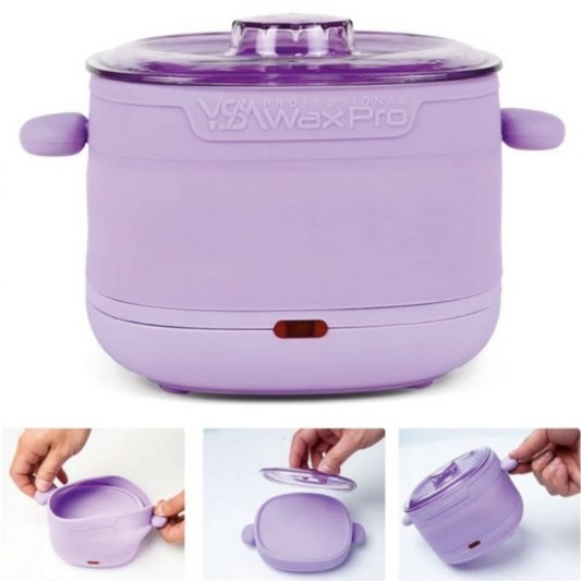 POTABLE MINI SILICON WAX WARMER - PURPLE