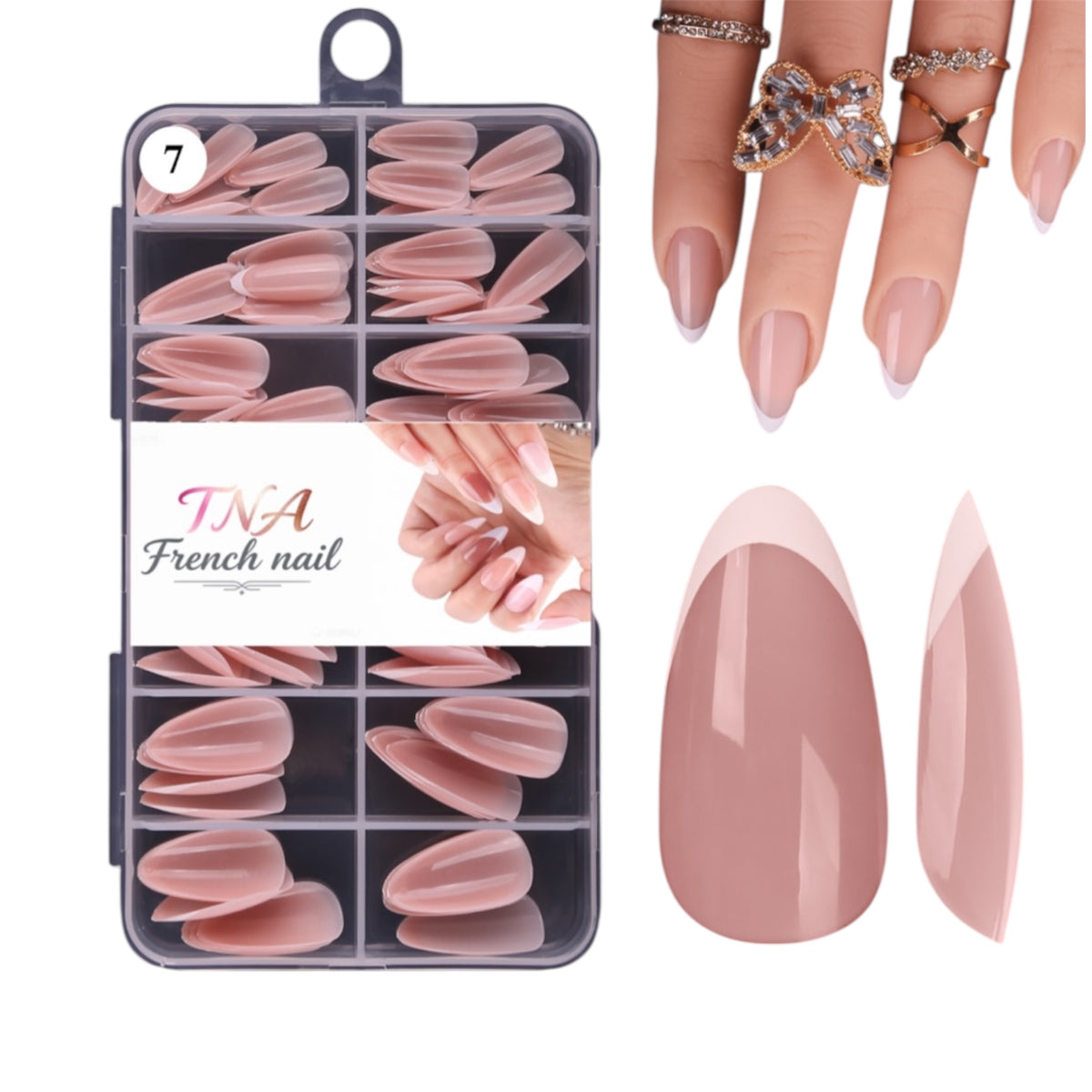 FRENCH TIPS - 120 PCS