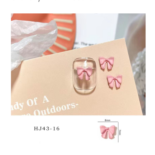 Sweet Pink Nail Decoration - 5 pcs