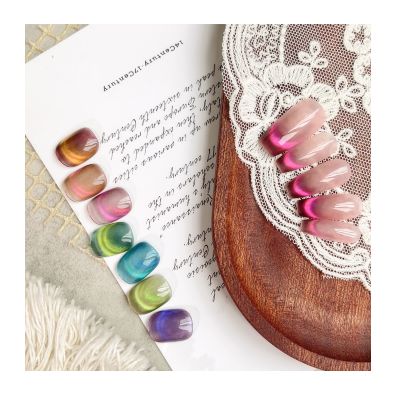 Vendeeni Laser Rainbow Cat Eye Gel Polish - 15ml