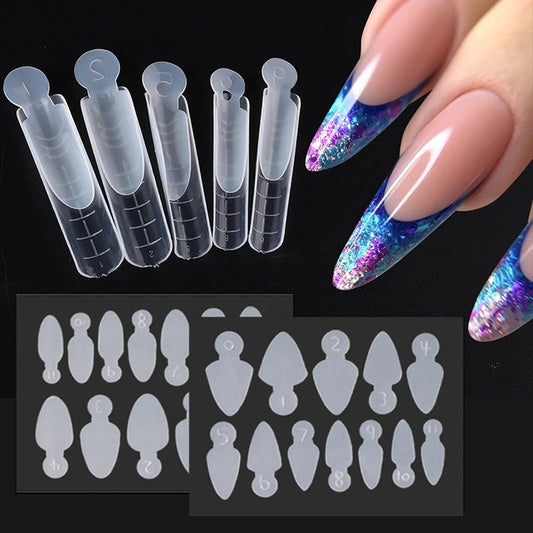 Reusable French Silicon Sticker Nail Dual Form