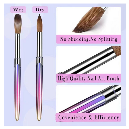 ACRYLIC NAIL BRUSH SET - 4 PCS