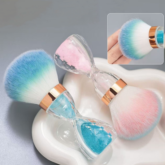 Pink Hourglass Dust Brush