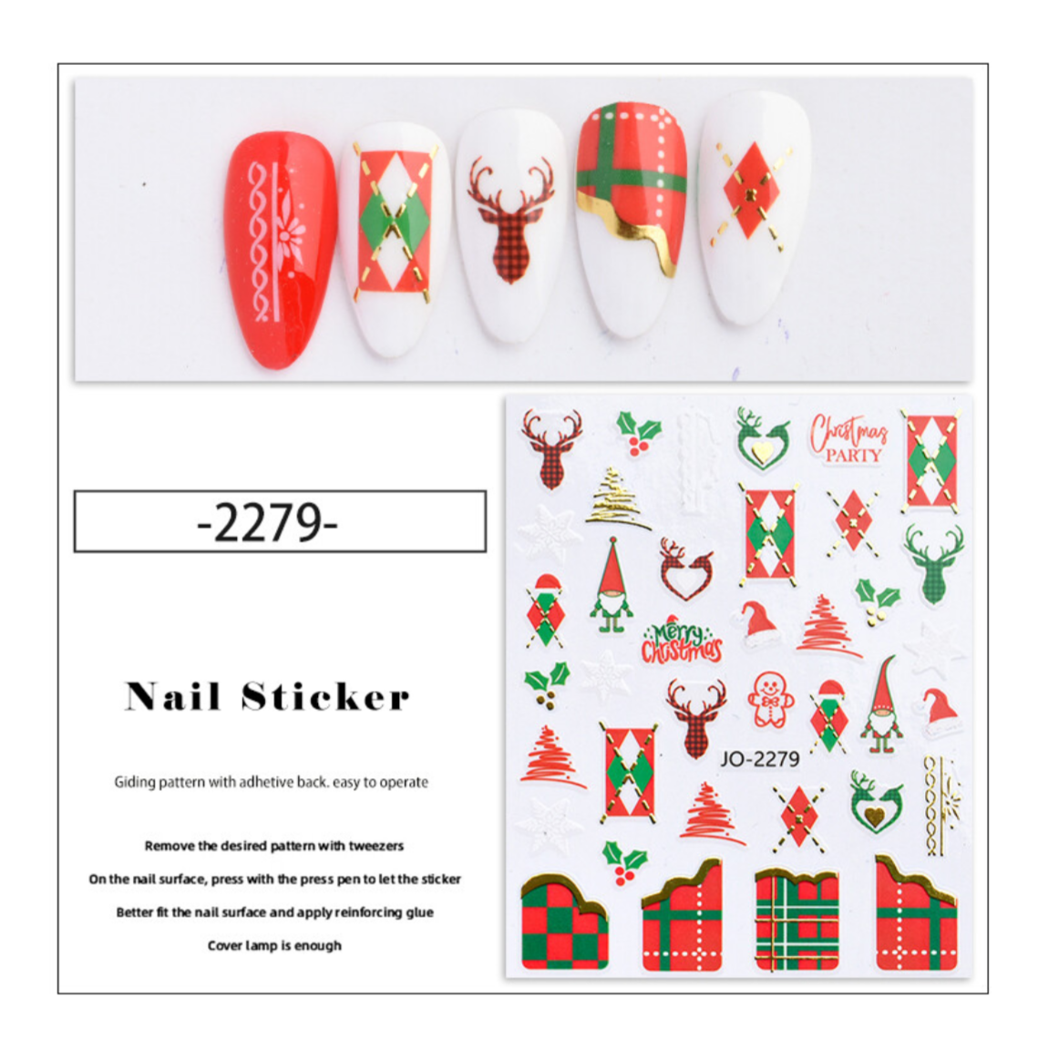 CHRISTMAS NAIL STICKER
