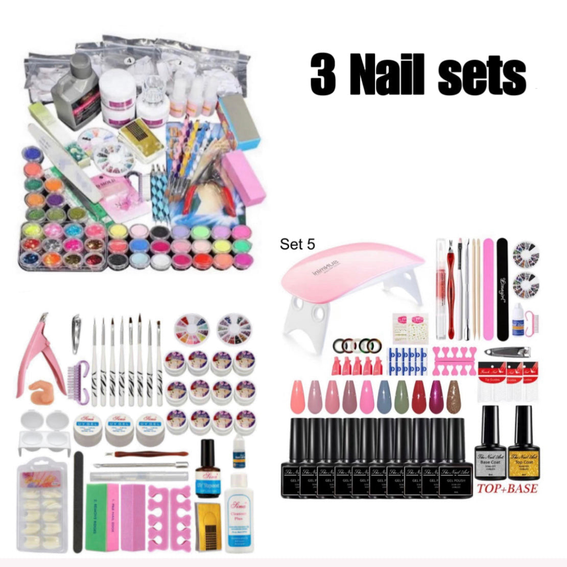 3 kits NAIL COMBO - SET 5
