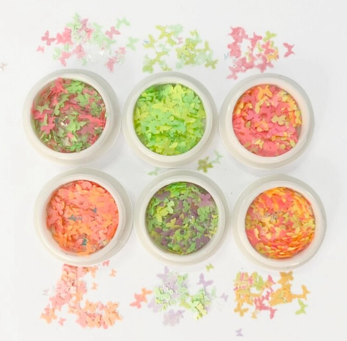 Butterfly Rainbow - 6 pcs pack