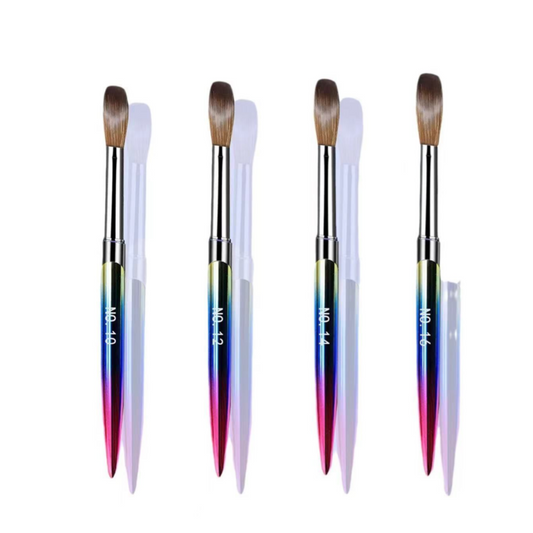 ACRYLIC NAIL BRUSH SET - 4 PCS