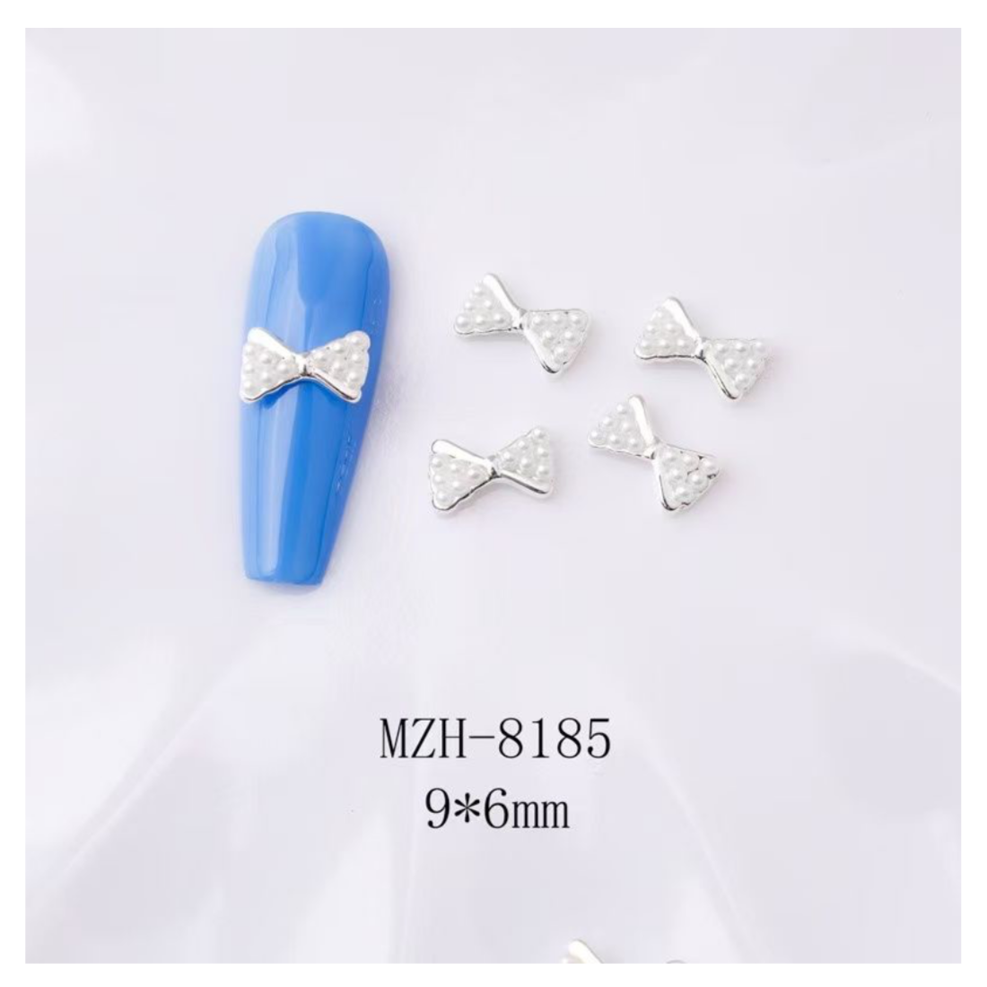 Crown Or Bow Alloy Nail Rhinstone - 5pcs