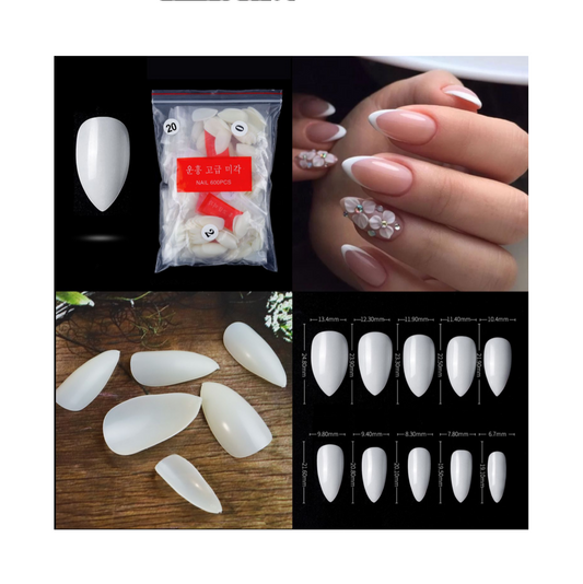 Stiletto short full cover tip - 500 pcs Bag