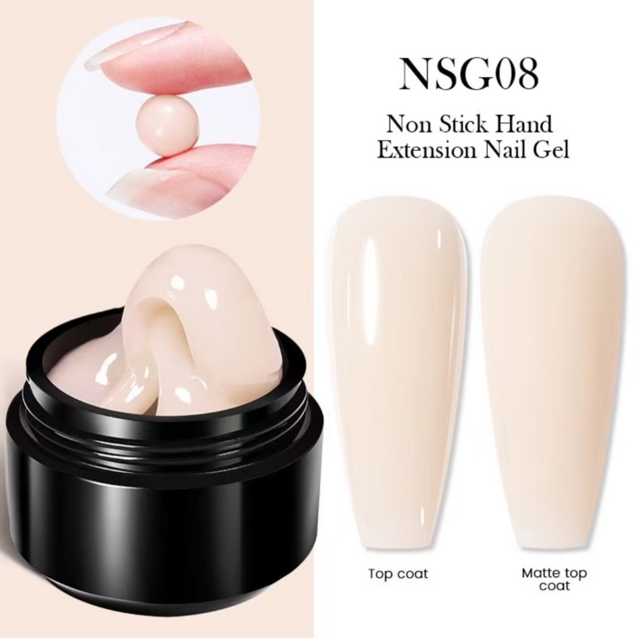 BUILDER UV GEL / NAIL EXTENSION - SOLID NAIL GEL (NON STICK)
