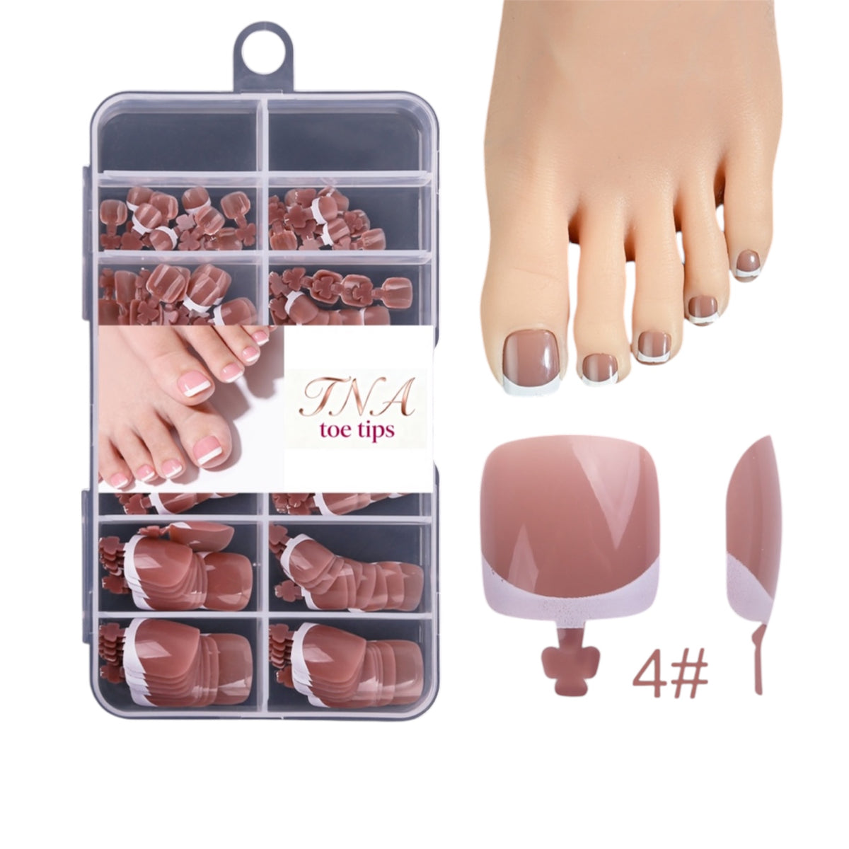 FRENCH TOE TIPS - 120 PCS