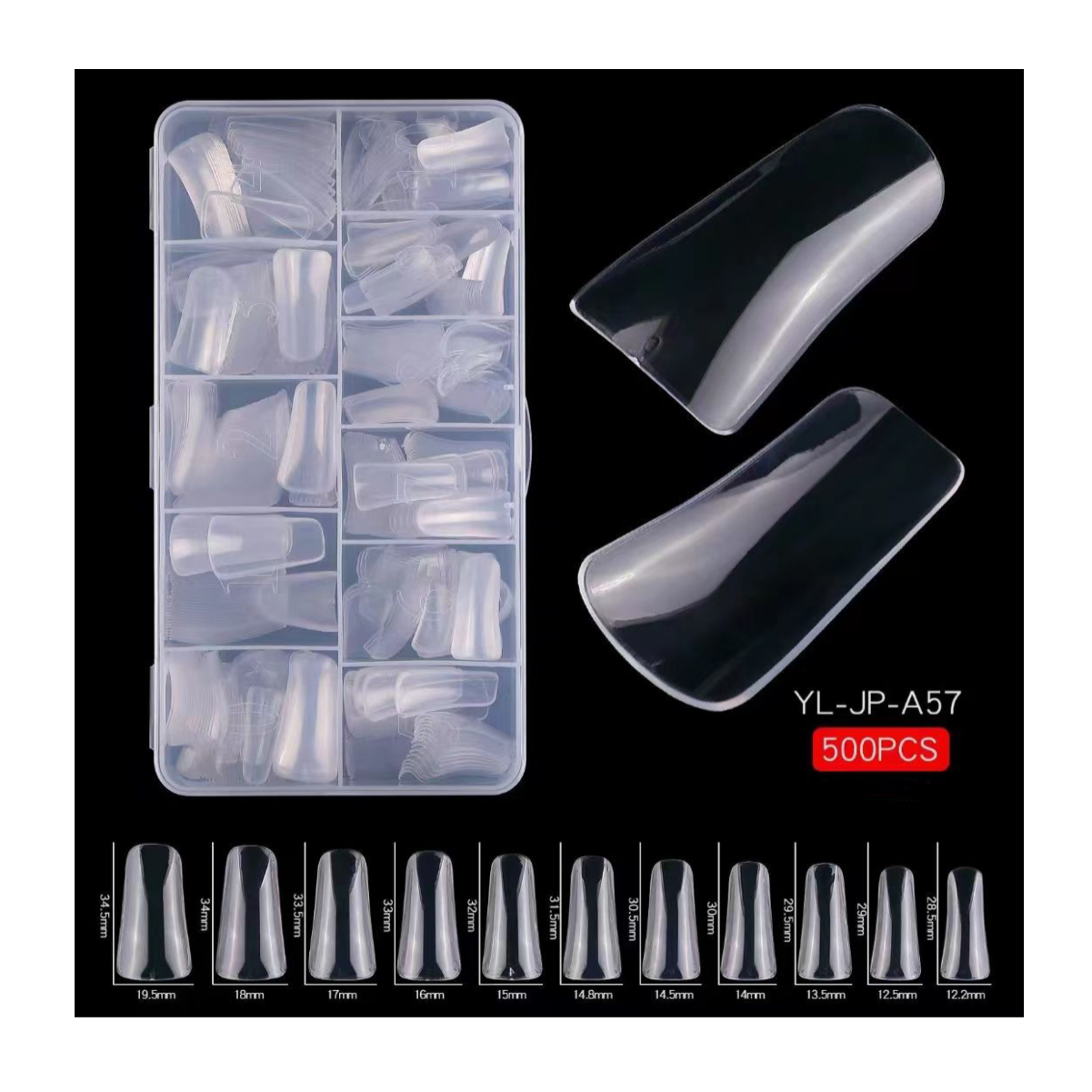DUCK NAIL TIPS - 500 PCS
