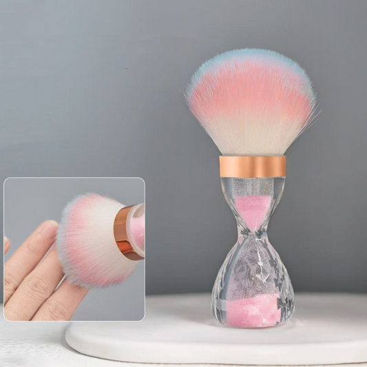 Pink Hourglass Dust Brush