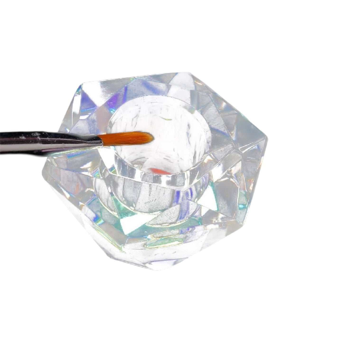 ACRYLIC GLASS CUP WITH DIAMOND LID