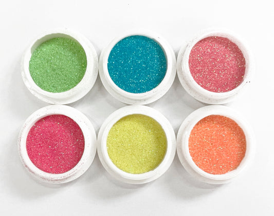 6 pcs Candy glitter - set 1