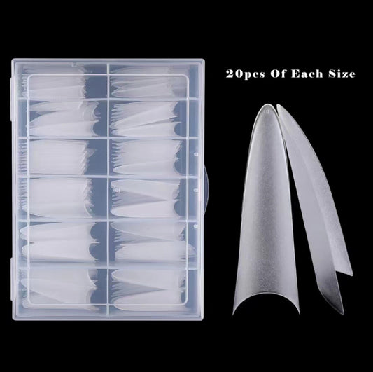 Matt Extra Long Bullet Shape Tips - I 240pcs