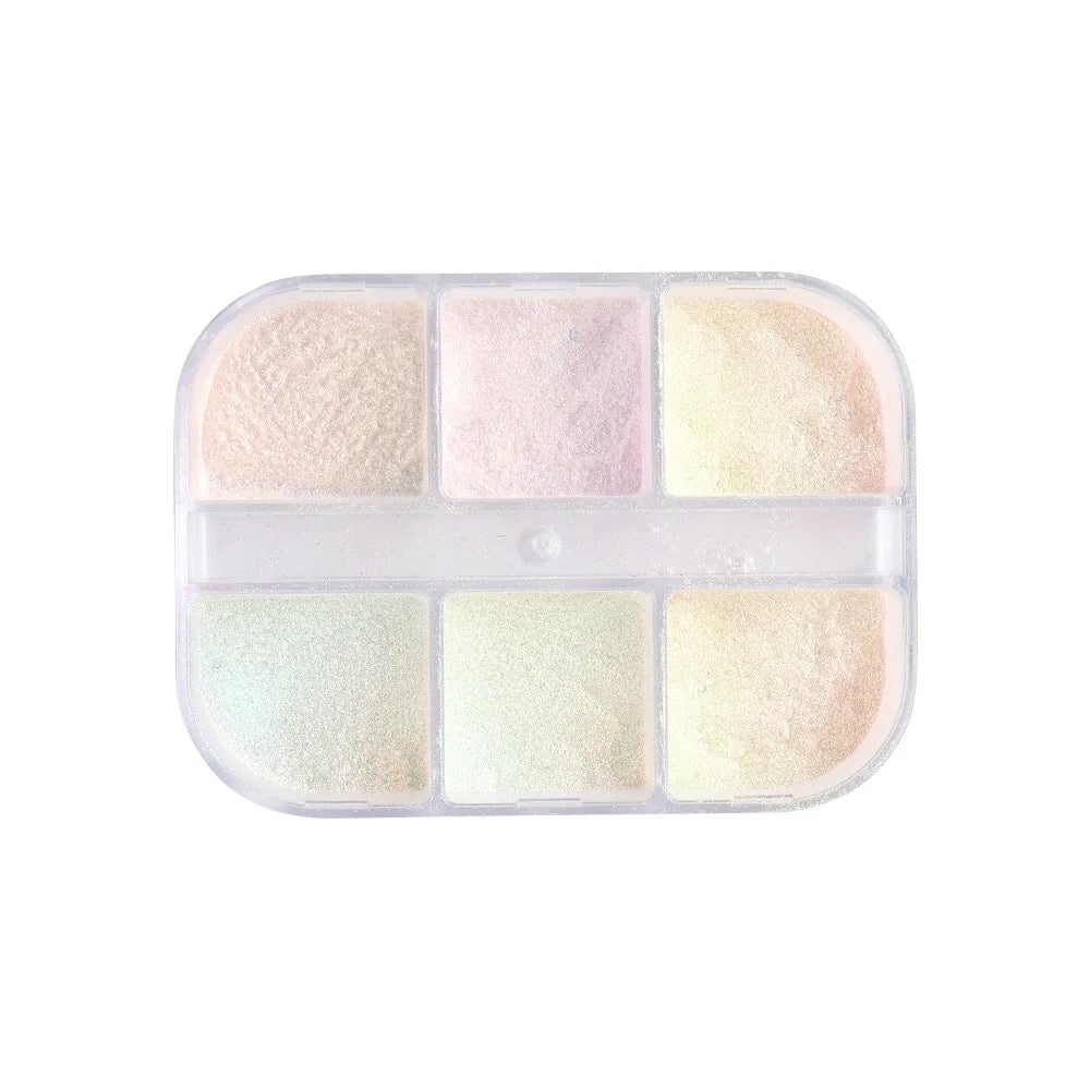 Pearl Nail Mirror Powder - 6 pcs