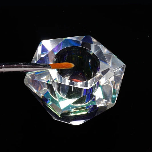 ACRYLIC GLASS CUP WITH DIAMOND LID