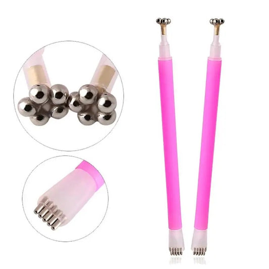 Double- Head Flower Cat Eye Magnet Pen