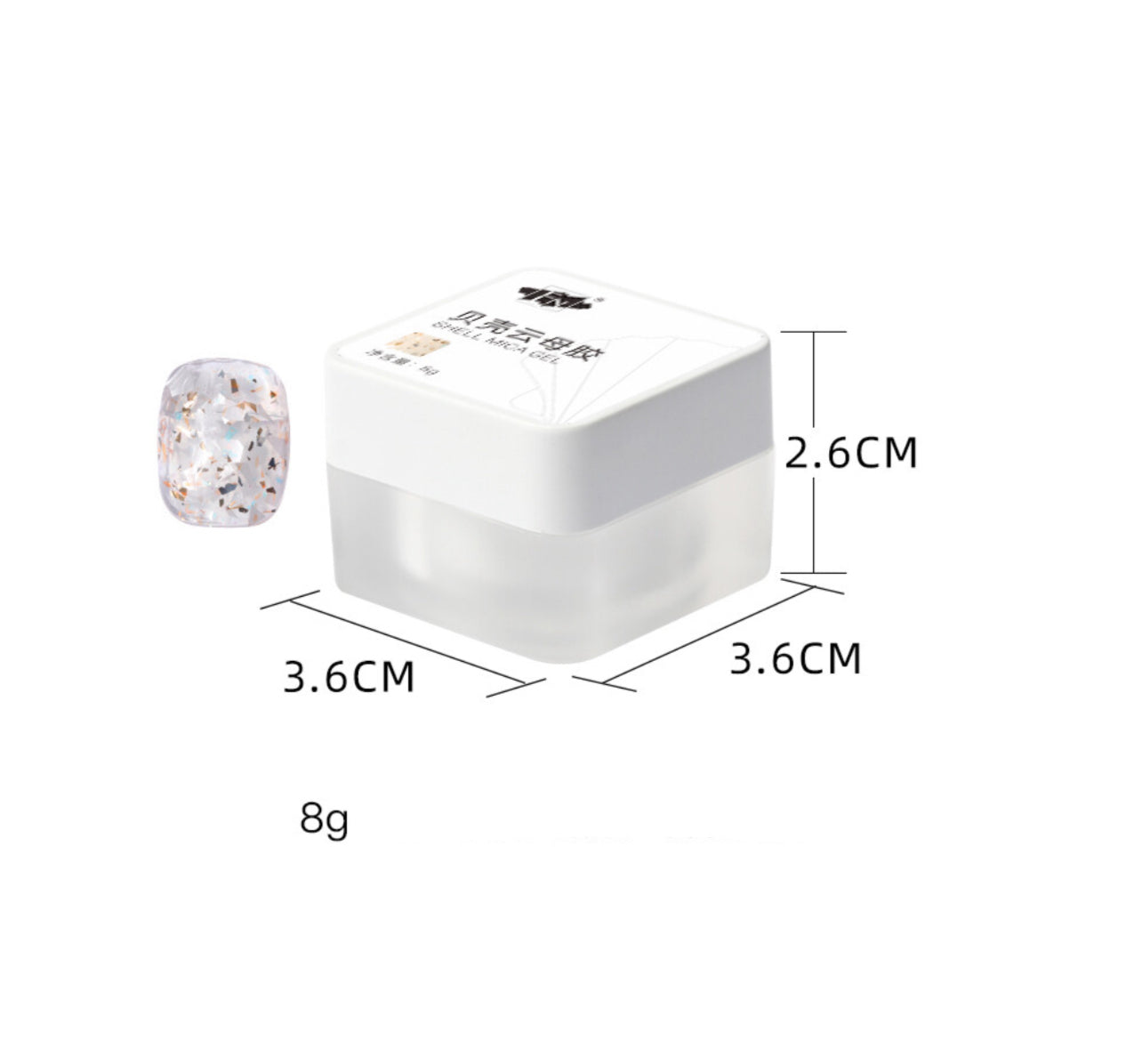 SHELL MICA UV GEL - 8g
