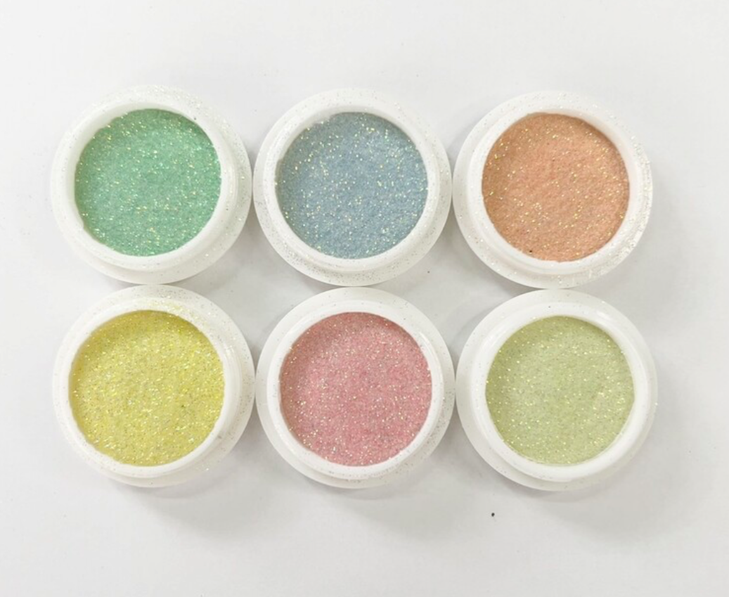6 pcs Candy glitter - set 2