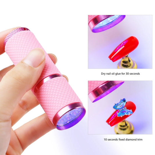 MINI UV LED TORCH PINK - 18W