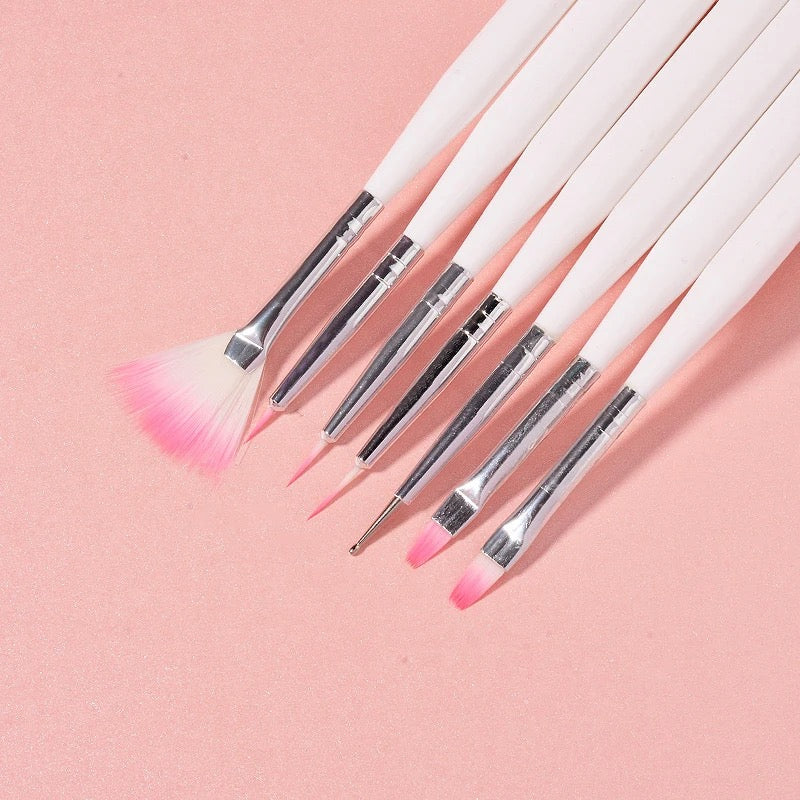 Manicure Brush Set - 7 pcs