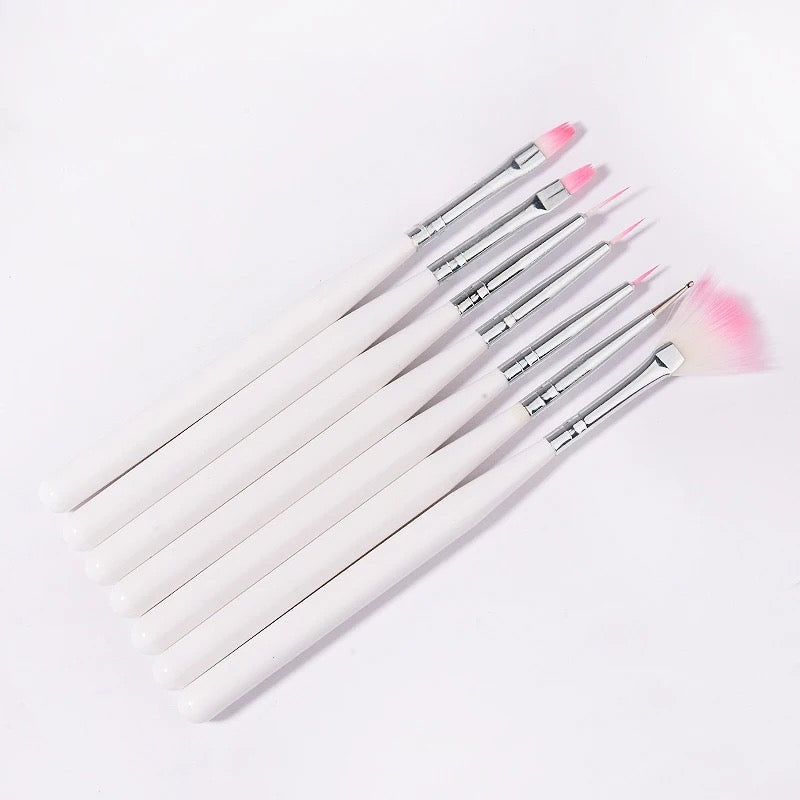 Manicure Brush Set - 7 pcs