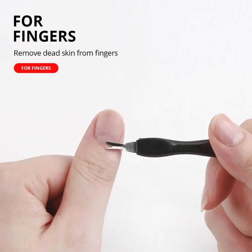 Black Pedicure Set - 8 pcs